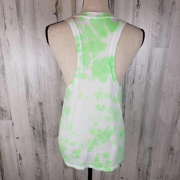 Sundry Tie Dye Lime Neon Tank Sz 1 - Picture 4 of 8